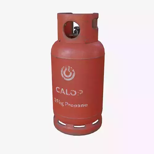 19kg Propane Calor Gas Bottle Low-poly 3D model