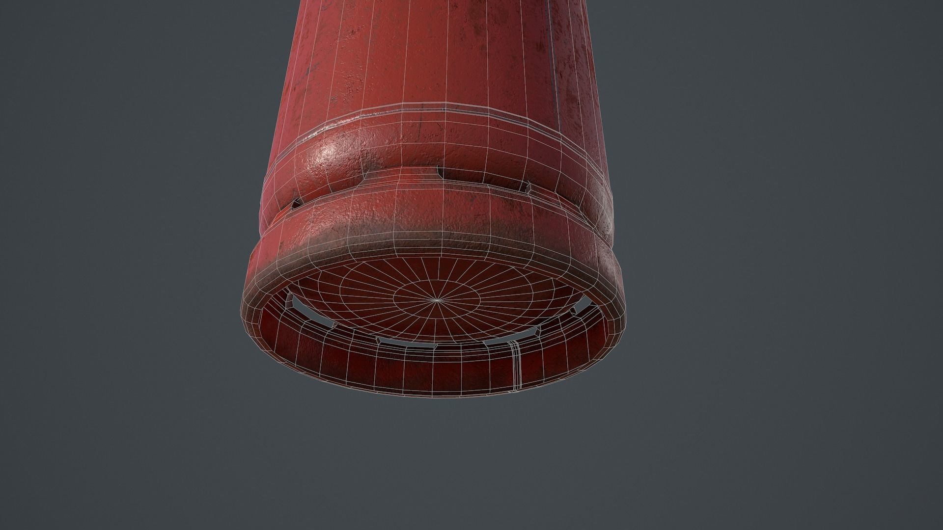 19kg Propane Calor Gas Bottle Low-poly 3D model_16