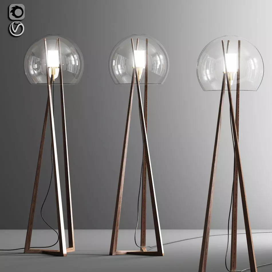 Modern Floor Lamp 3D model_0