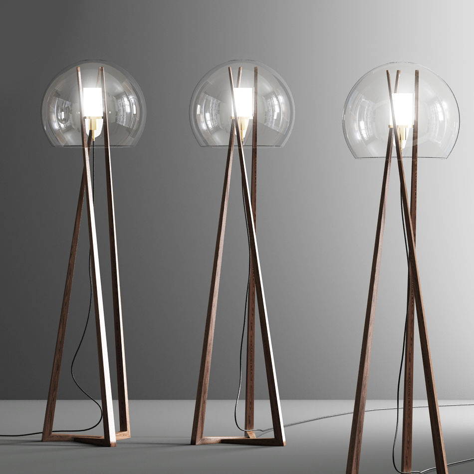 Modern Floor Lamp 3D model_1