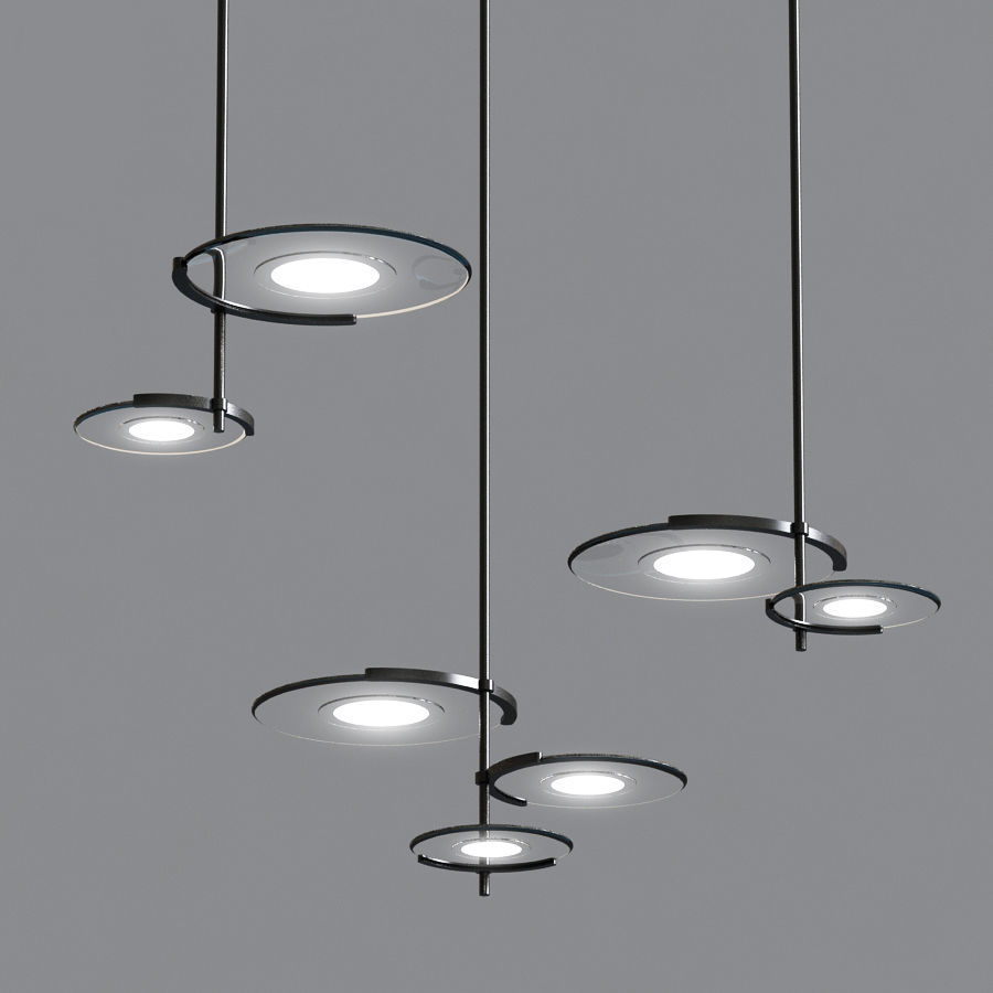 Oled Ceiling Light 3D model_1
