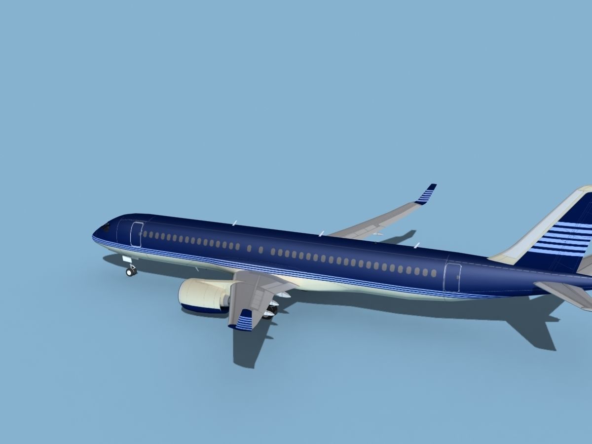 Airbus A220-300 Corporate 4 3D model_8