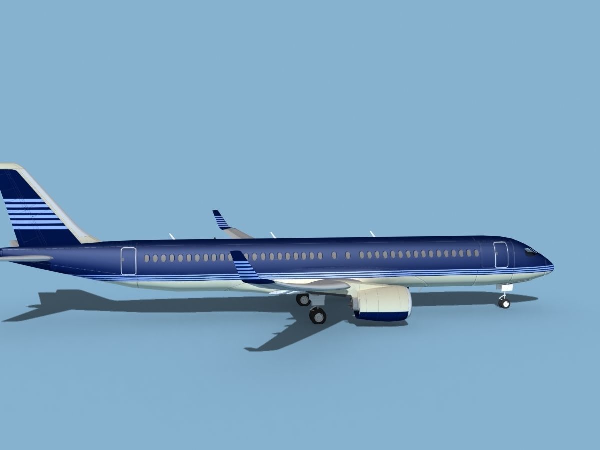 Airbus A220-300 Corporate 4 3D model_4