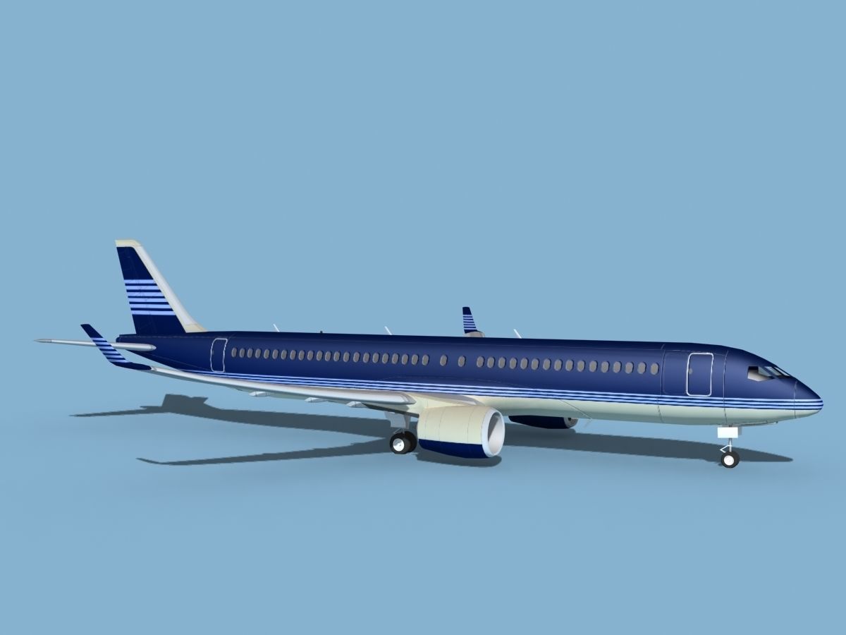 Airbus A220-300 Corporate 4 3D model_3