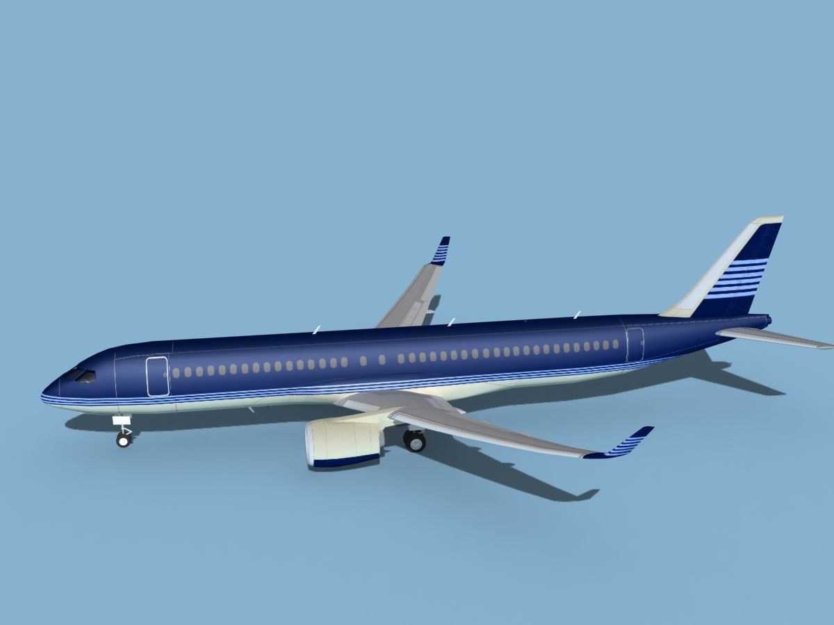 Airbus A220-300 Corporate 4 3D model_9