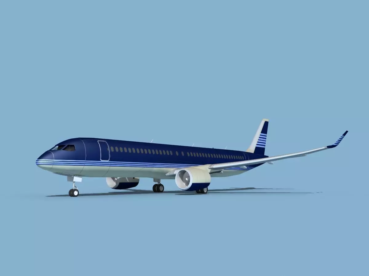 Airbus A220-300 Corporate 4 3D model_0