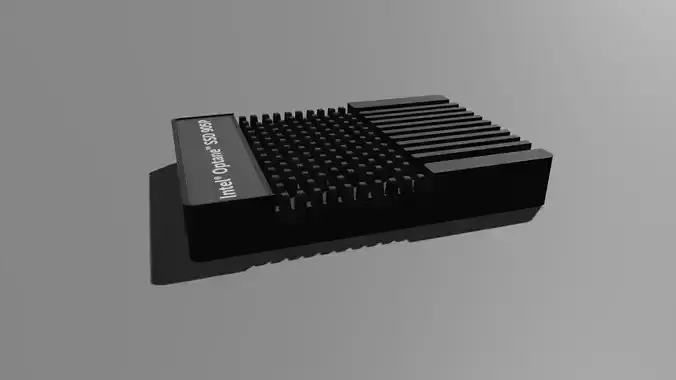 Intel Optane SSD - Hard disk Low-poly 3D model