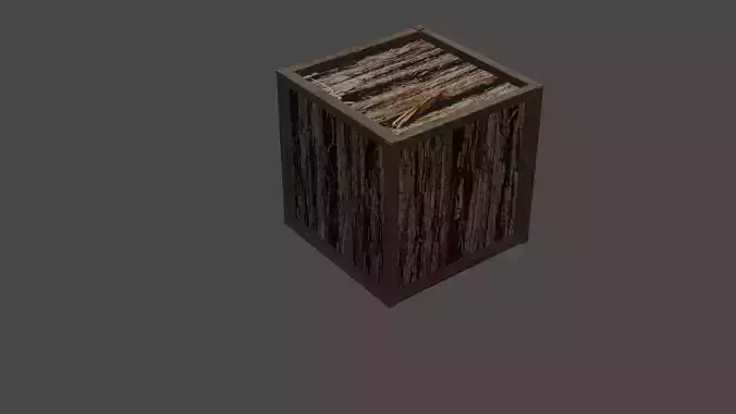 Crate wooden box