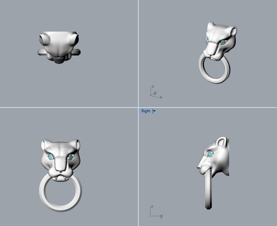 Panther 3dm stl CAD 3D print model_16