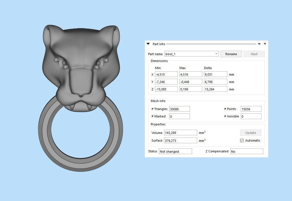 Panther 3dm stl CAD 3D print model_20