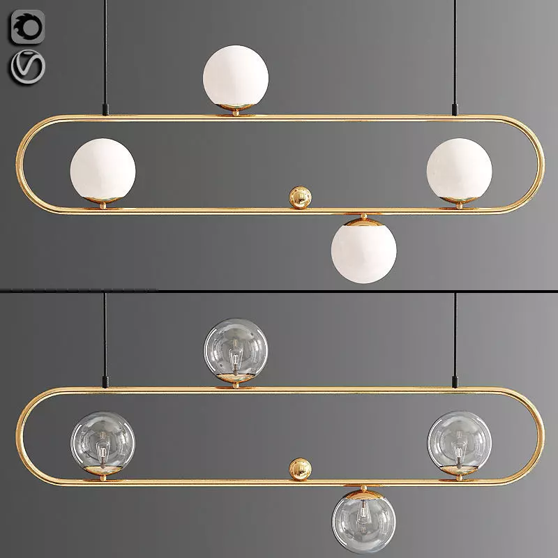 Multiple Ceiling Light 3D model_0