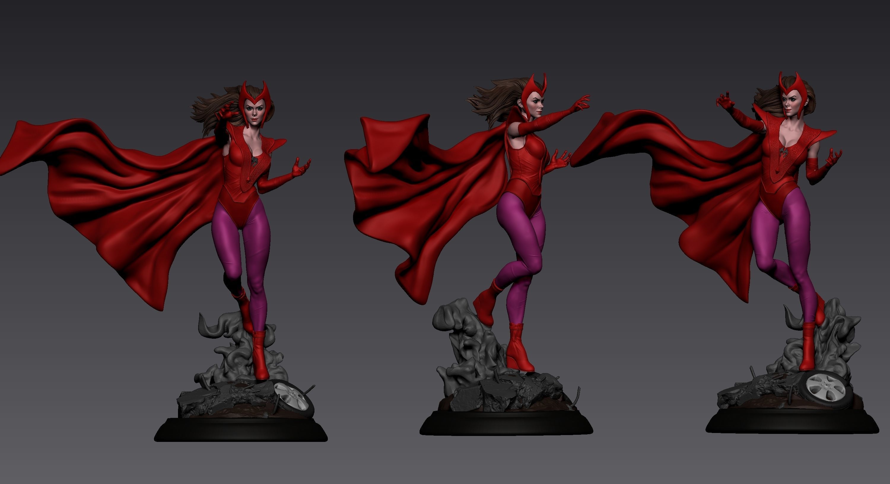 Fanart Feiticeira Escarlate 3D print model_4