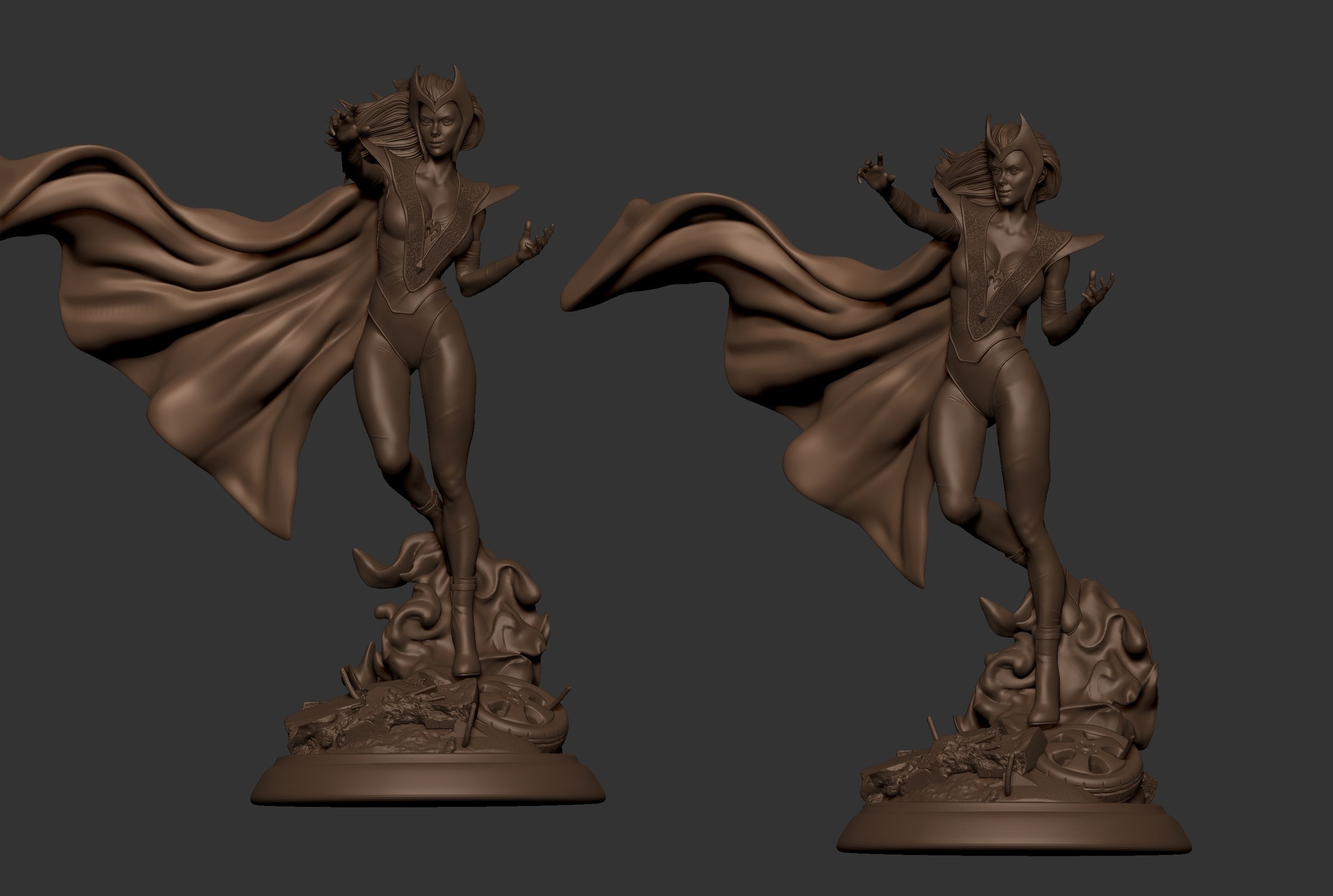 Fanart Feiticeira Escarlate 3D print model_2