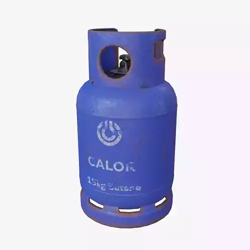 15kg Butane Calor Gas Bottle Low-poly 3D model