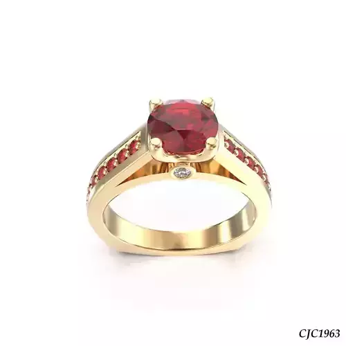 CJC1963 Ladies womans womens diamond ruby emerald Rings
