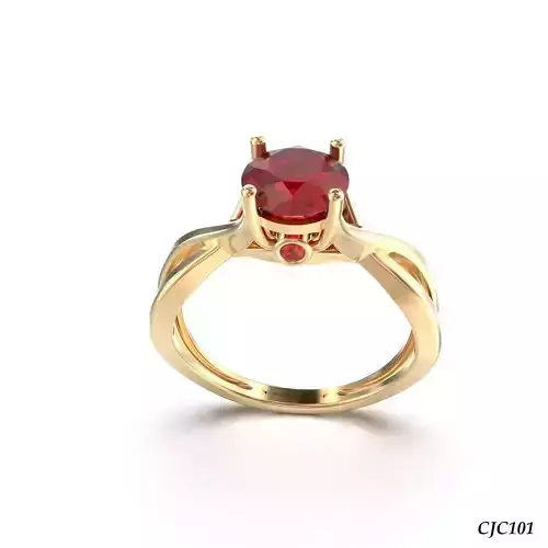 CJC101 Ladies womans womens diamond ruby emerald Rings