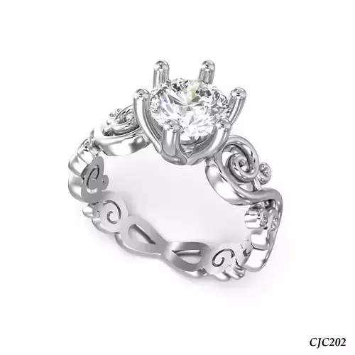 CJC202 Ladies womans womens diamond ruby emerald Rings