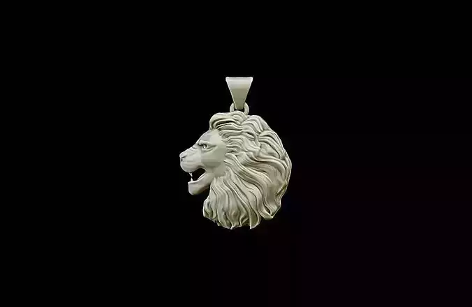 Lion pendant 3D print model