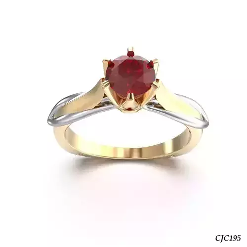 CJC195 Ladies womans womens diamond ruby emerald Rings