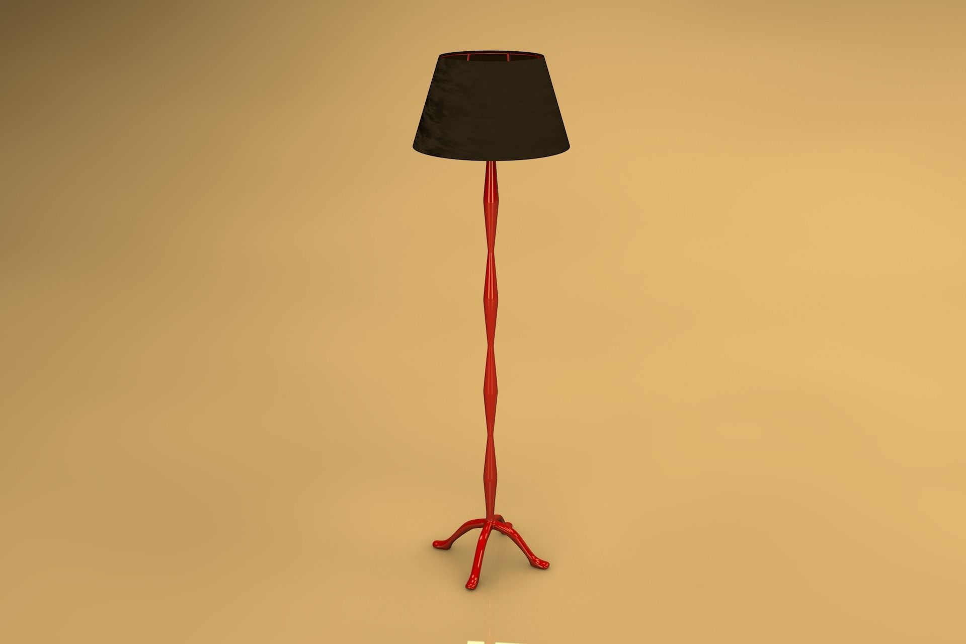 floor lamps brave and eco 3D model_2
