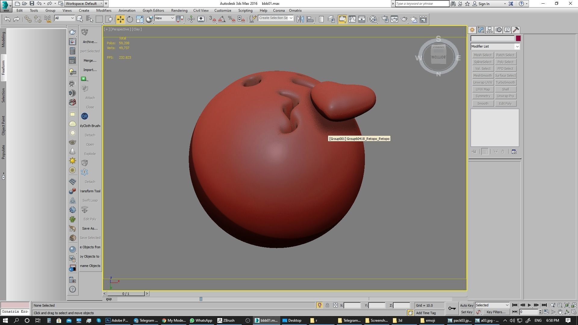 Emoji Face Blowing a Kiss 3D model_21