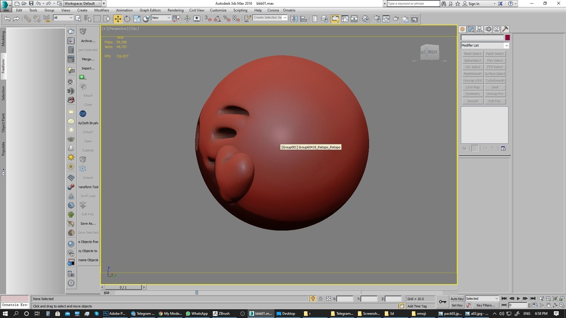 Emoji Face Blowing a Kiss 3D model_22
