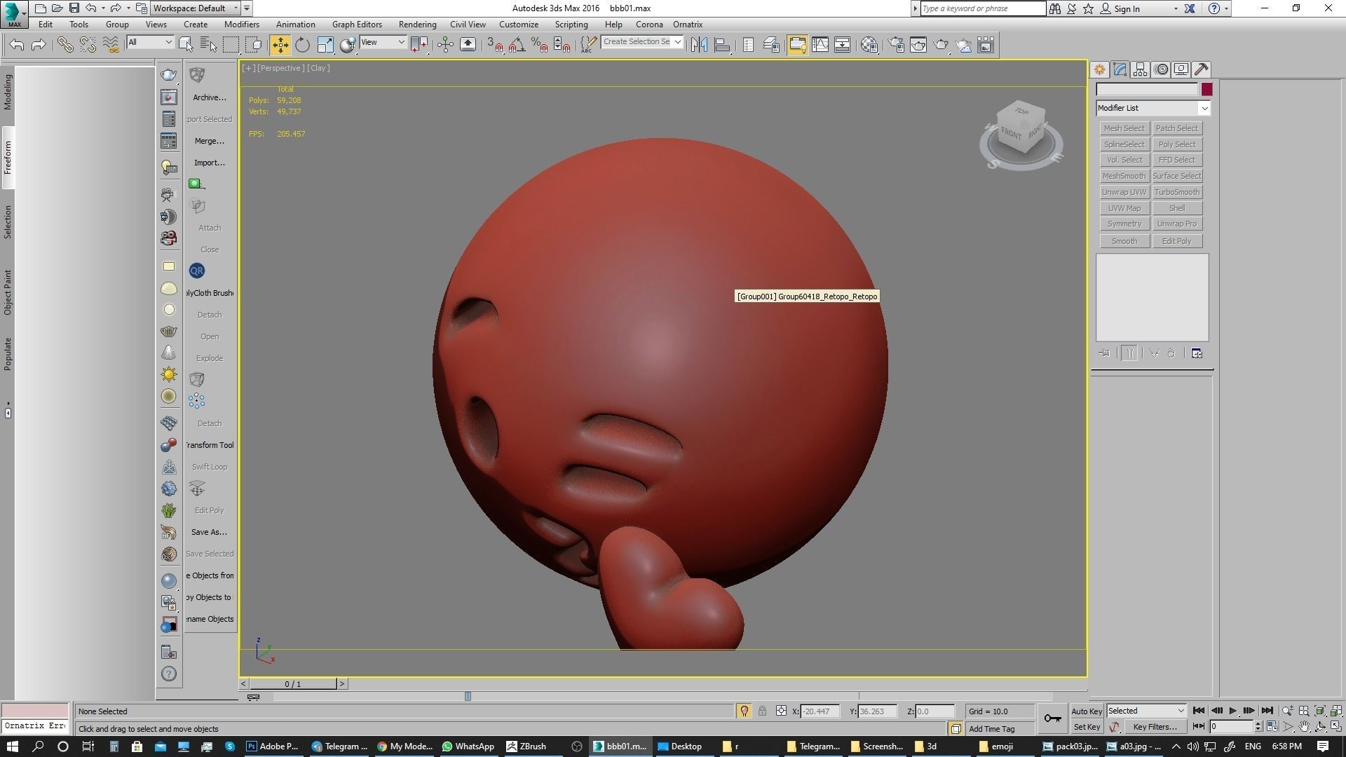 Emoji Face Blowing a Kiss 3D model_15