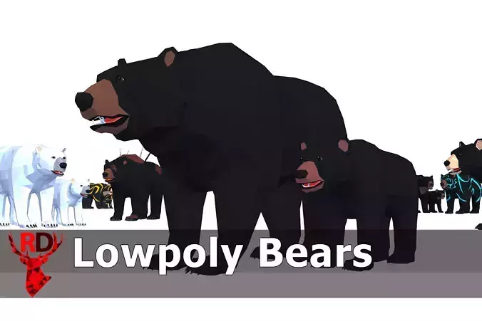 LowPoly Bear pack