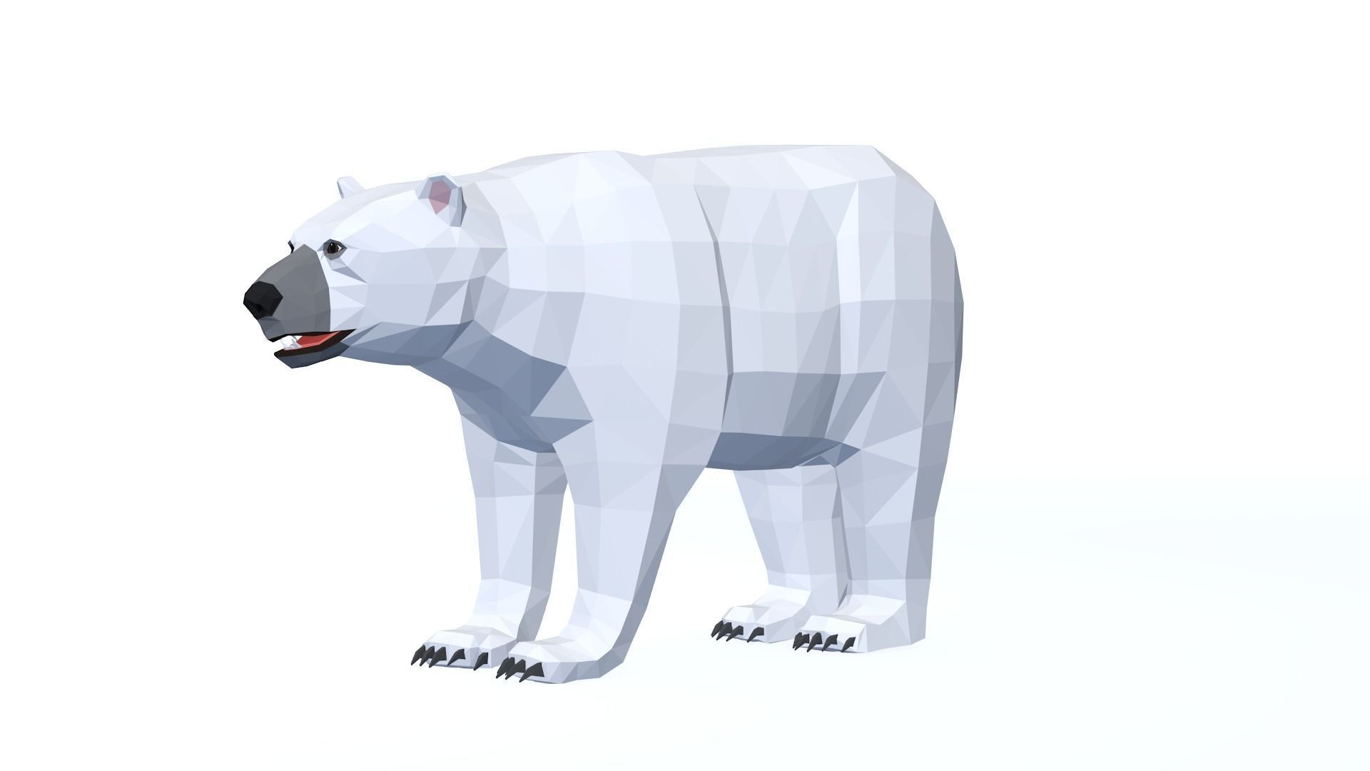 LowPoly Bear pack Low-poly 3D model_16