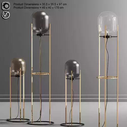 Oda Floor Lamp Set 03