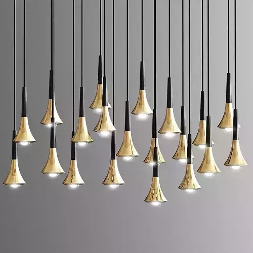 Rain Cluster 14 Lights Round Pendant Light