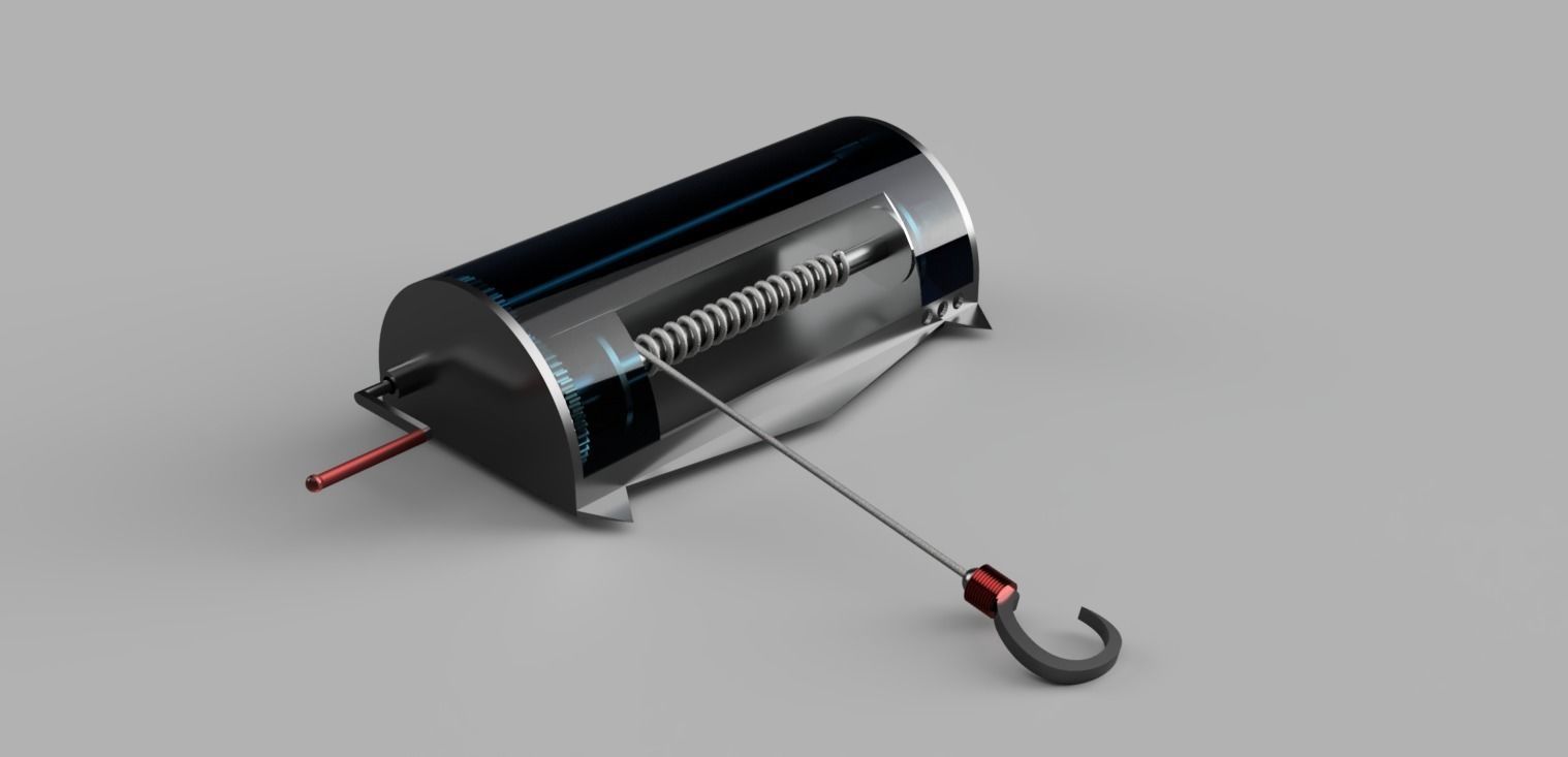 futuristic winch 3D model_2