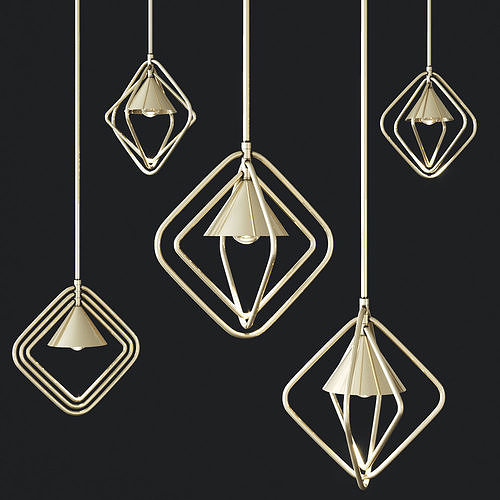 Porustudio PORTMAN Hanging lamp 3D model