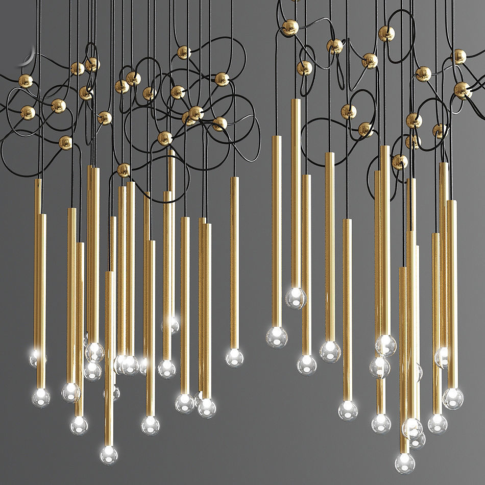 Strike Ceiling Pendant Light  3D model_1