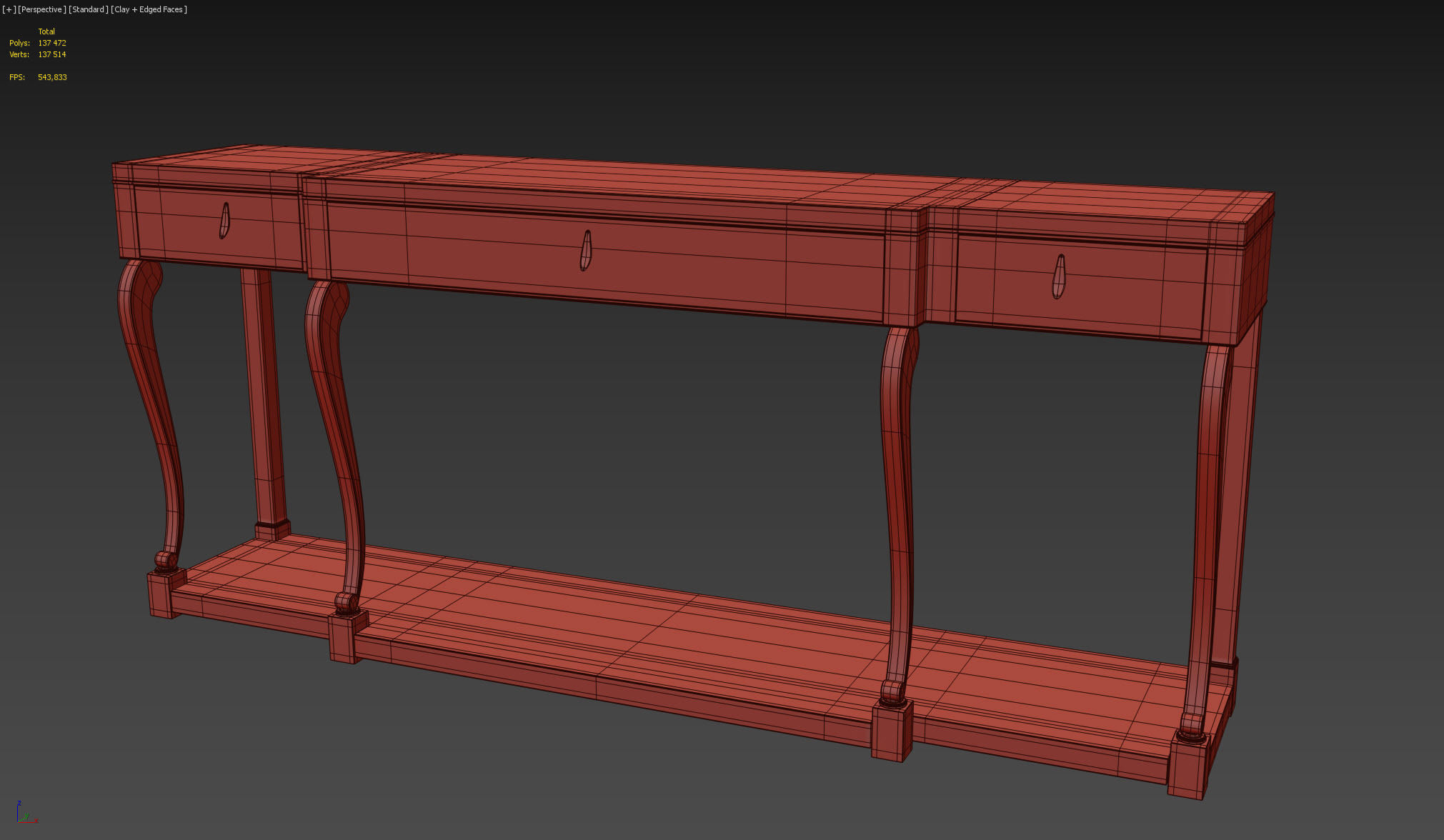 CARACOLE KEEP ME POSTED console 3D model_7