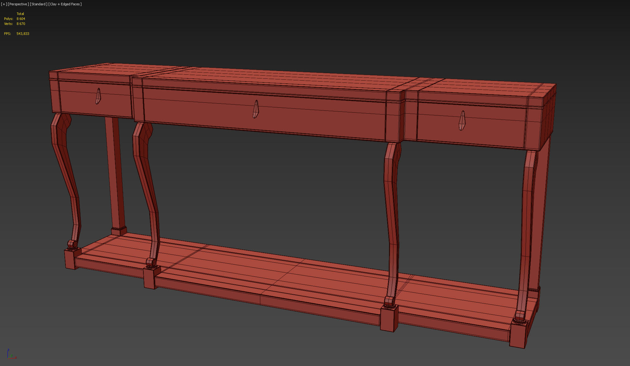 CARACOLE KEEP ME POSTED console 3D model_8