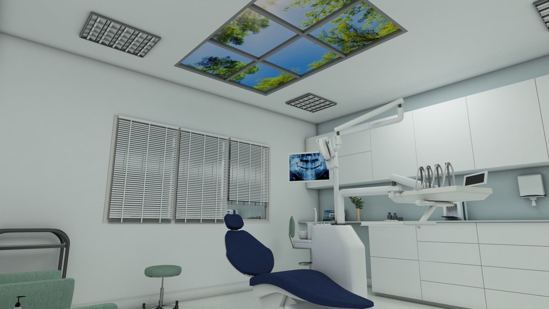 Dental Clinic 3D Low-poly 3D model_2