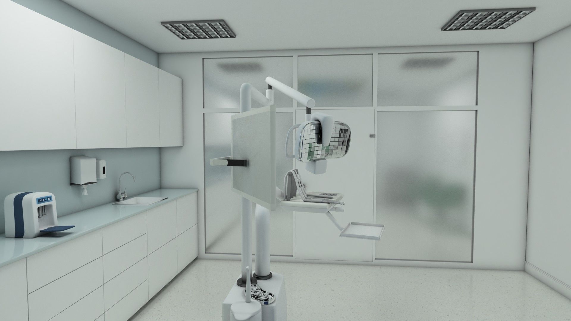 Dental Clinic 3D Low-poly 3D model_4