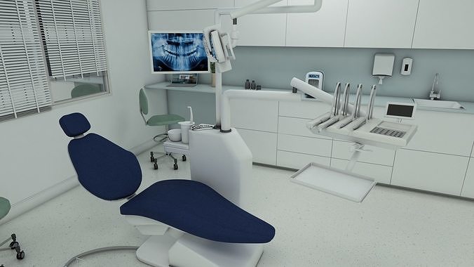 Dental Clinic 3D Low-poly 3D model