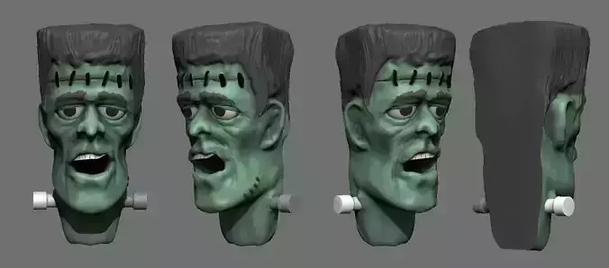 Frankenstein Collectable Head 3D model