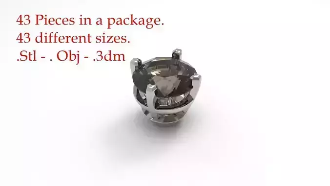 Jewelry Prong Head Set Package 016 3D print model