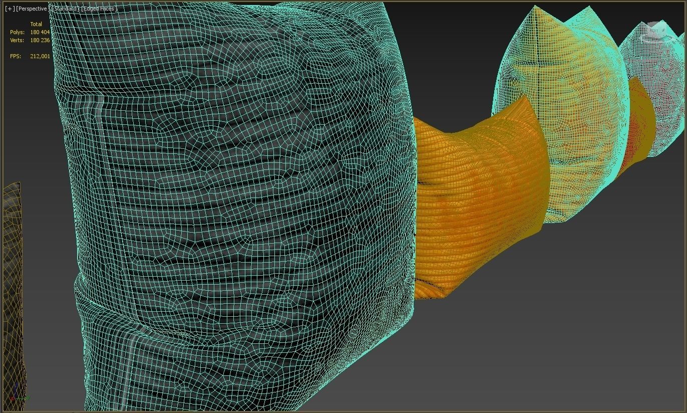 Decorative pillows set 036 3D model_11