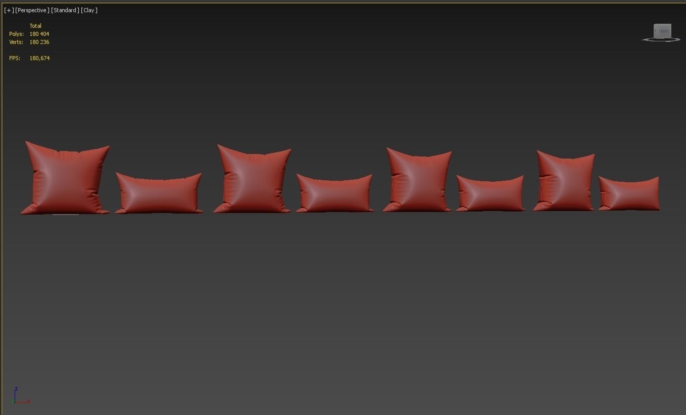 Decorative pillows set 036 3D model_5