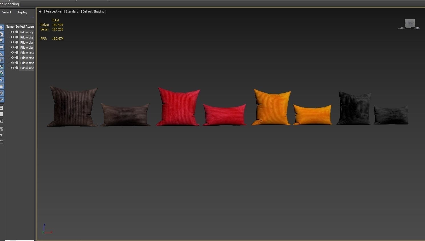 Decorative pillows set 036 3D model_4