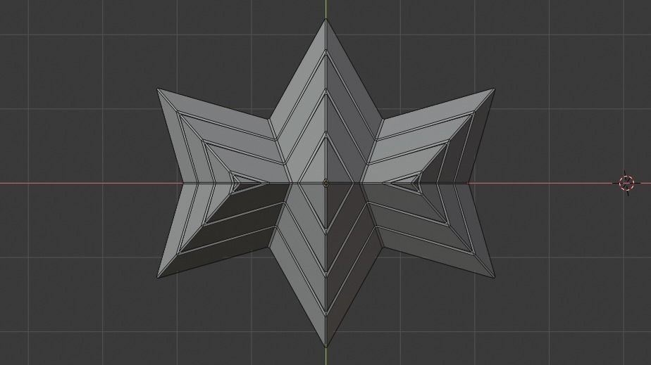 Silver Futuristic Pyramidal Build Low-poly 3D model_22