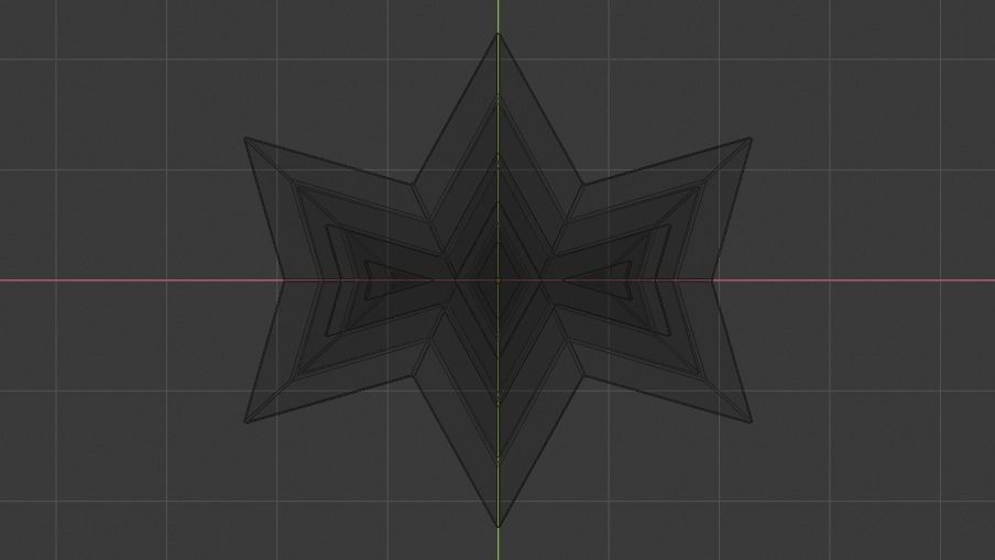 Silver Futuristic Pyramidal Build Low-poly 3D model_26