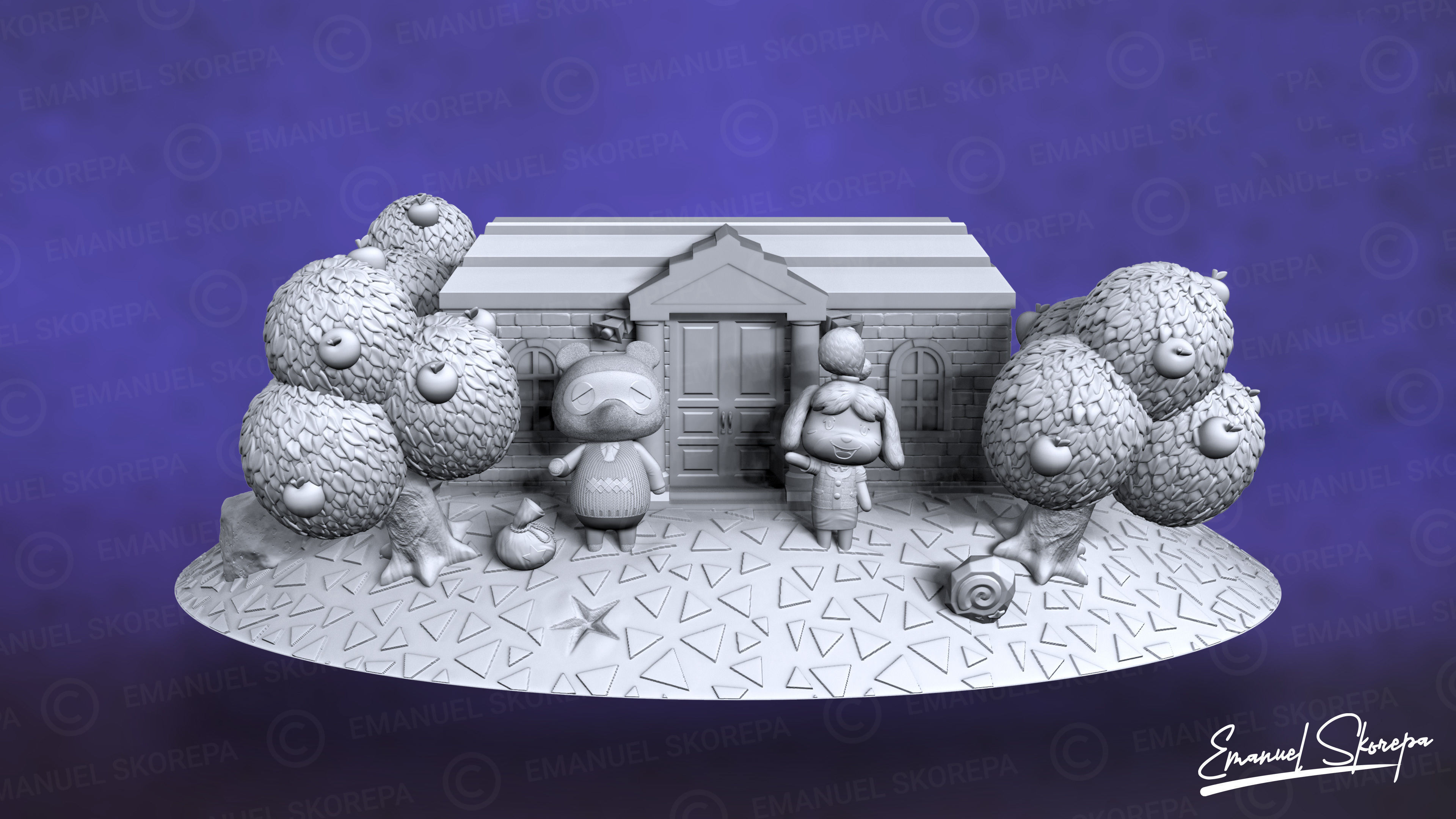 ANIMAL CROSSING DOCK NINTENDO SWITCH 3D model 3D printable | CGTrader