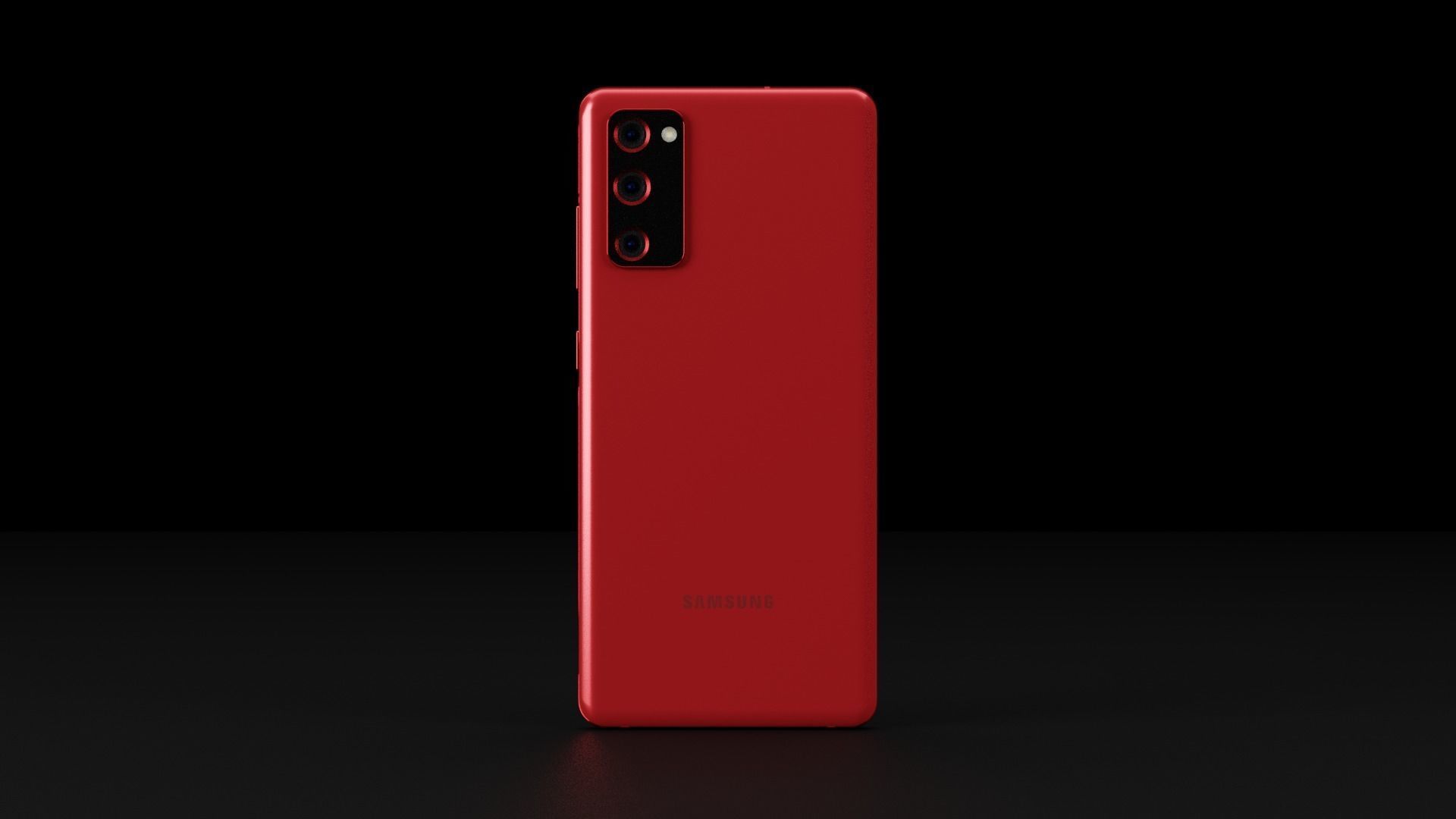 Samsung Galaxy S20 FE in all Official Colors Free low-poly 3D model_4