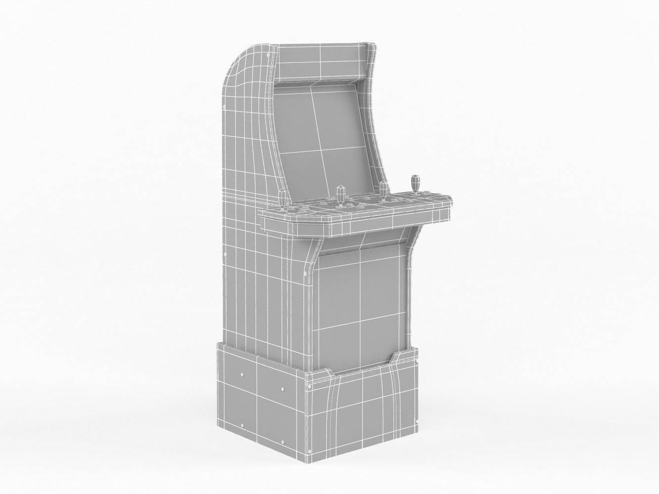 Basketball Arcade Machine 3D model_7