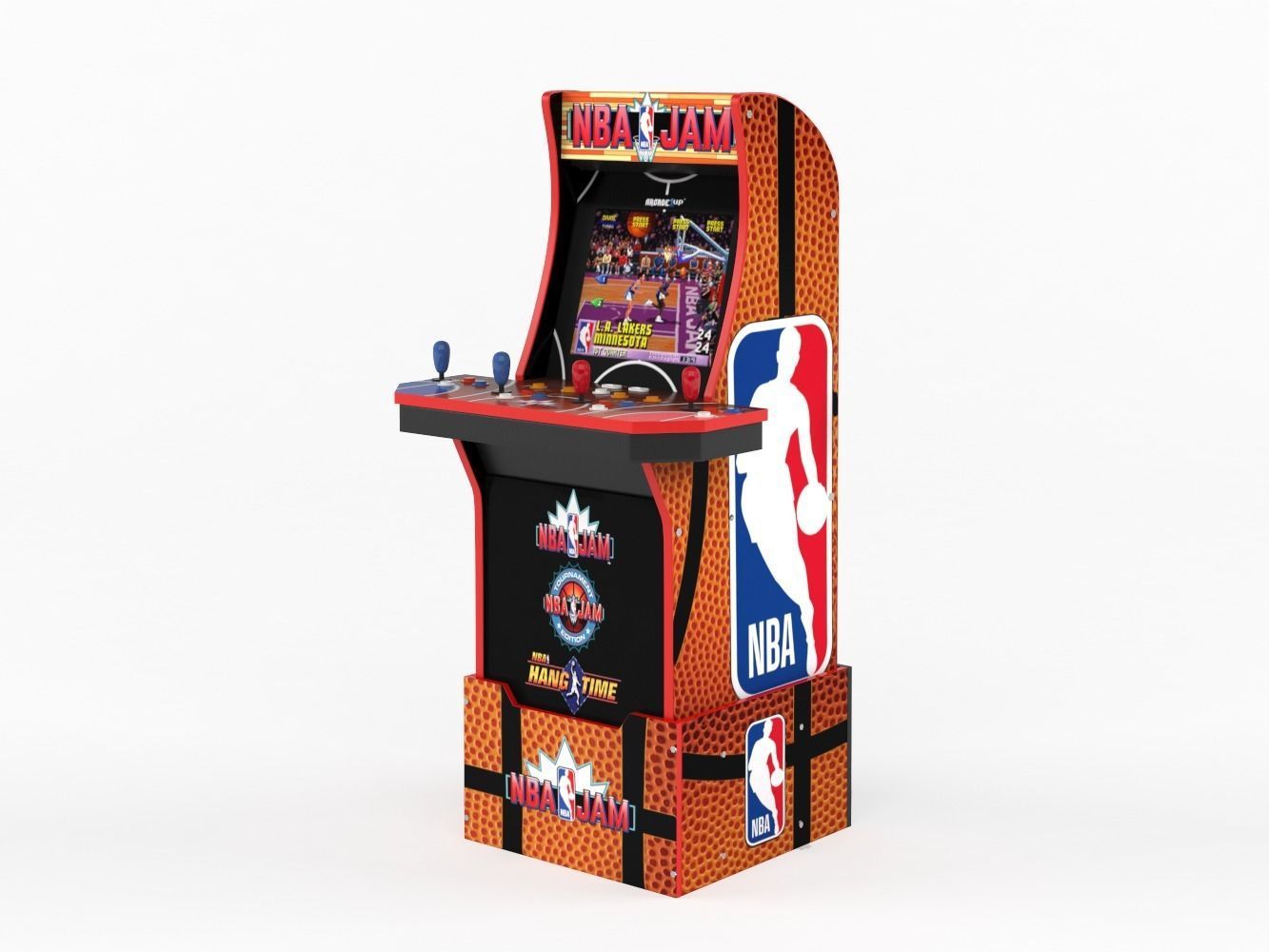 Basketball Arcade Machine 3D model_4